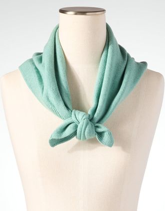 Talbots The Charming Scarf - Sea Spray Green - 001 Talbots