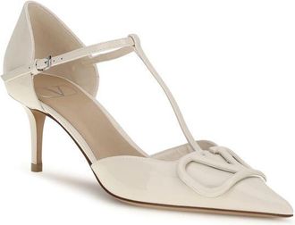 Valentino Garavani Womens Pump Beige Calf Leather Bos