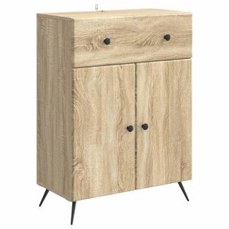 vidaXL Aparador Roble Sonoma 66 X 34,5 X 90 Cm Madera De Ingenier&iacute;a Vidaxl