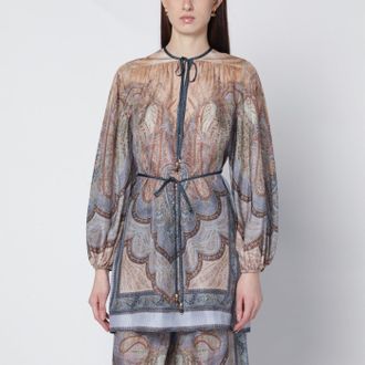Zimmermann Blusa Wanderlust con stampa arazzo