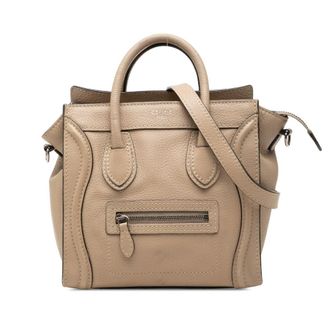 Celine Pre-owned Celine Nano Leather Luggage Tote Ladies U0ZM2IHITG6X4WDE