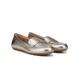 Naturalizer Evie Womens Flat Shoes Warm Silver Leather : 9.5 M (B), Leather/Synthetic
