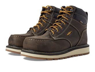 Keen Cincinnati 6 Waterproof (Carbon Toe) Mens Work Boots Dark Chocolate/Sandshell : 10.5 D - Medium, Leather