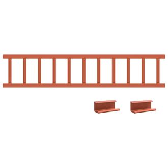 vidaXL Protecci&oacute;n De Nieve Para Techo Rojo 1200 X 2,5 X 20 Cm Acero Vidaxl
