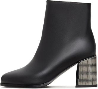 Cesare Gaspari Ella Hoge Laarzen - Dames - Laarzen met Hak - Zwart - 37 EU - Su&egrave;de - Schoenen