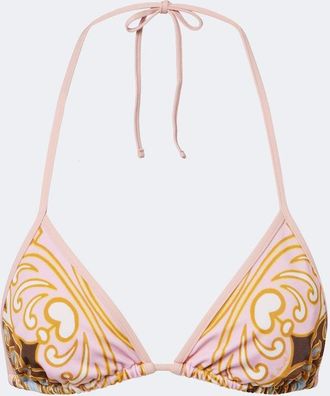 La DoubleJ Printed bikini top