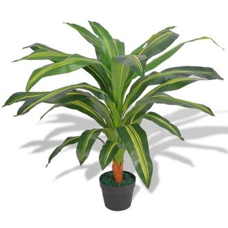 vidaXL Planta De Dr&aacute;cena Artificial Con Maceta 90 Cm Verde Vidaxl