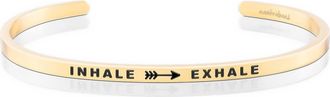 Mantra Inhale Exhale bracelet in Yellow Gold at Nordstrom
