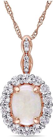 Rina Limor 14K Rose Gold 1.50 Ct. Tw. Diamond & Gemstone Necklace