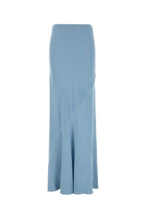 Ermanno Scervino Light Blue Twill Skirt