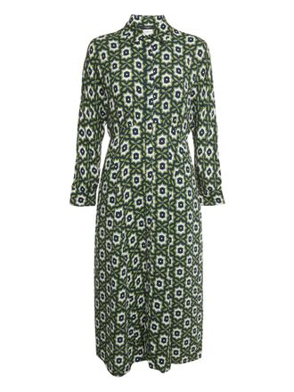 Max Mara printed collar dress - Blue