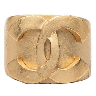Chanel Gold Band Ring (Pre-Owned)