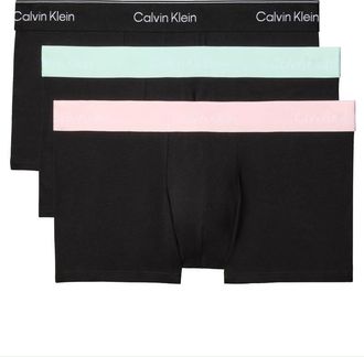 Calvin Klein 3er Pack Low Rise Boxertrunks mit Stretchanteil in