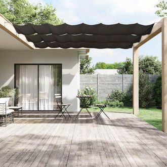 vidaXL Toldo Vertical Gris Antracita 140x600 Cm Tela Oxford Vidaxl