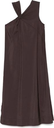 SOEUR Emna midi dress - women - Polyamide/Viscose - 34 - Brown