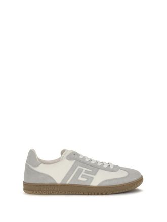Balmain White Logo Swan Sneakers