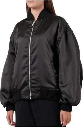 Disclaimer Damesbomberjack van katoen - Dames - Bomber jackets - Zwart - M - Katoen - Jassen