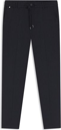 BOSS Modern-fit trousers in a linen blend
