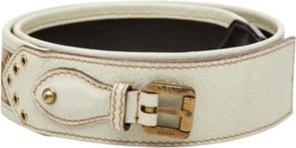 Gucci Pre-owned Vintage Belt - female - Gucci Vintage - Vintage Belts - Beige - ONE SIZE - Pre-owned