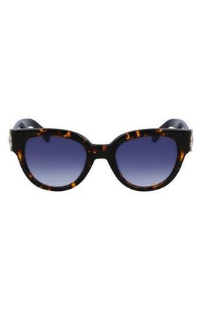 Longchamp 52mm Gradient Tea Cup Sunglasses in Dark Havana at Nordstrom Rack