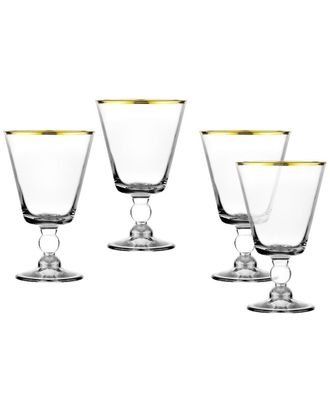 Godinger Set Of 4 Vitolo Goblets
