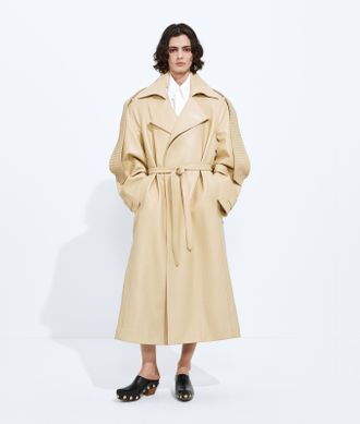 Bottega Veneta Semi Shiny Leather Trench - Bottega Veneta