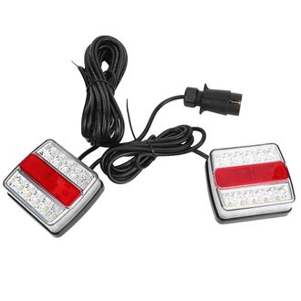 OEM 12v Ip68 Para Camiones/remolques/jeeps/embarcaciones/autobuses/furgonetas/autocaravanas. Compatibilidad Universal. Sumergible. &Aacute;mbar/rojo. Kit De Luce