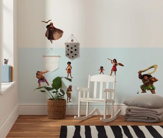 Komar Wandtattoo »Disney Moana 2 Family« 50 x 70 cm (Breite x Höhe) - Kinderzimmer, Wandsticker