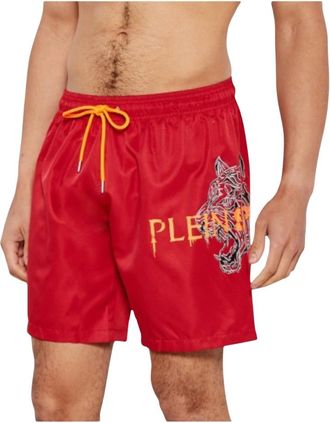 Philipp Plein Long Boardshort - - Swimwear - Uomo - Rosso - M