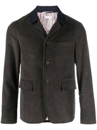 Thom Browne Ribfluwen blazer - Bruin