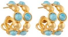 Sylvia Toledano Mni Creole Double Earrings in Larimar at Nordstrom