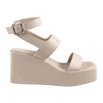 Vic Mati&eacute; Wedges, female, Beige, Size: 10 US K10 Block Wedge Sandal