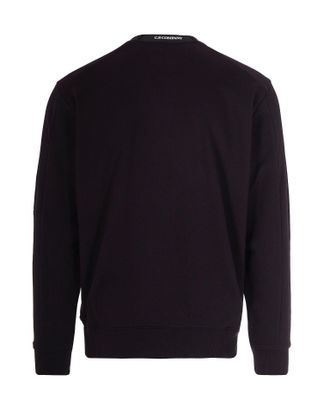 C.P. Company Diagonal Raised Fleece Sweatshirt - Black