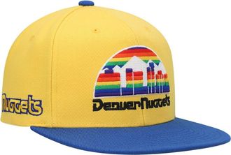 Mitchell & Ness Mens Mitchell & Ness Gold/Royal Denver Nuggets Hardwood Classics Snapback Hat at Nordstrom