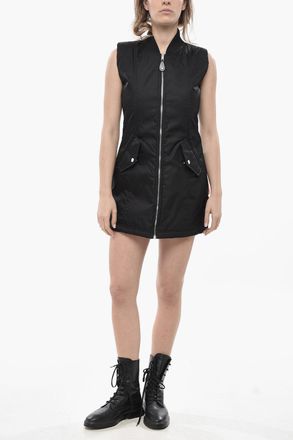 Gucci Quilted Zip-Up Dress with Flap Pockets Gucci