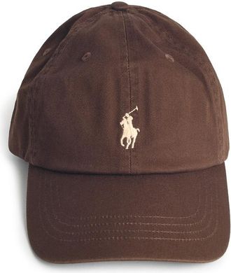 Polo Ralph Lauren Gorra de algod&oacute;n marr&oacute;n de Polo Ralph Lauren