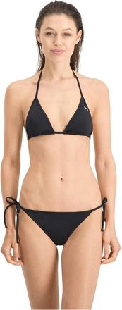 Puma Womens Side-tie Bikini Bottom, Black, S