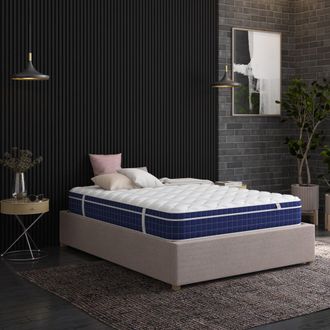 Aspire Home Accents Invigorate Pocket Memory Foam Hybrid Mattress in White | Size: Small Double