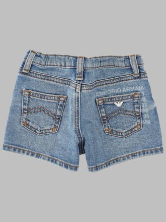 Emporio Armani 5-Pocket Denim Shorts - Blue