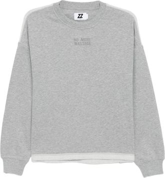 Izzue logo-embroidered sweatshirt - Grey