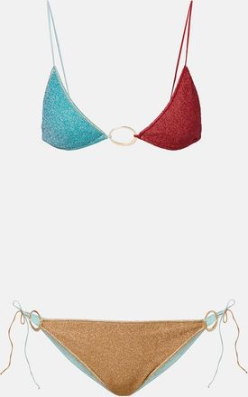Os&eacute;ree Os&eacute;ree Lumi&egrave;re colorblocked bikini