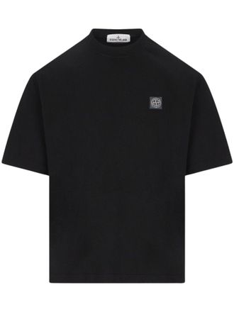 Stone Island Ss Boxy-Fit Cotton T-Shirt