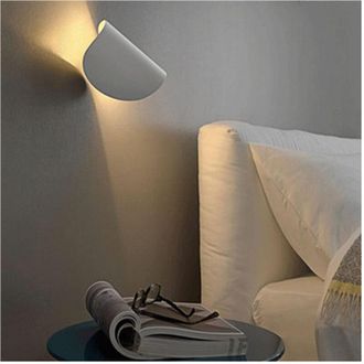 Trade Shop Trade Shop - Copy Of Applique Da Parete Led 13w Ovale Verticale Orientabile Bianco Luce Naturale 50322