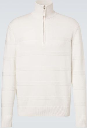 Allude Cotton and cashmere turtleneck sweater