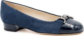 Amalfi By Rangoni Miele Cap Toe Pump in Navy Cashmere Venice Gunmetal at Nordstrom, Size 9.5