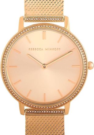Rebecca Minkoff Major Quartz Crystal Rose Dial Ladies Watch 2200393