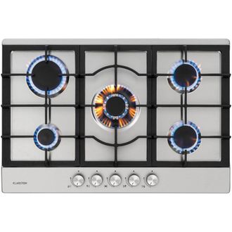 Klarstein Klarstein Ignito 5 Zone Fornello A Gas a Bruciatori 5 Fiamme Inox argento
