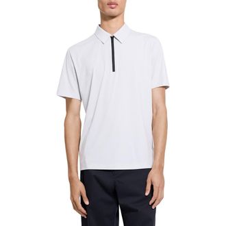 Theory Ryder Quarter Zip Polo in Vapor - Xrd at Nordstrom, Size Xx-Large