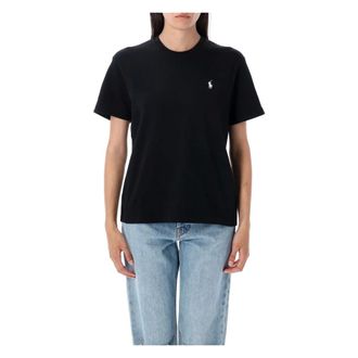 Polo Ralph Lauren T-Shirts, female, Black, Size: XS Relaxed Fit T-shirt