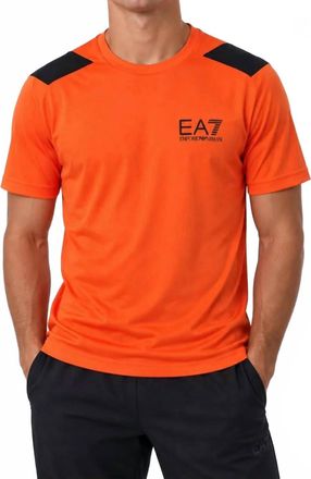 Emporio Armani Short Sleeve T-Shirt In Orange